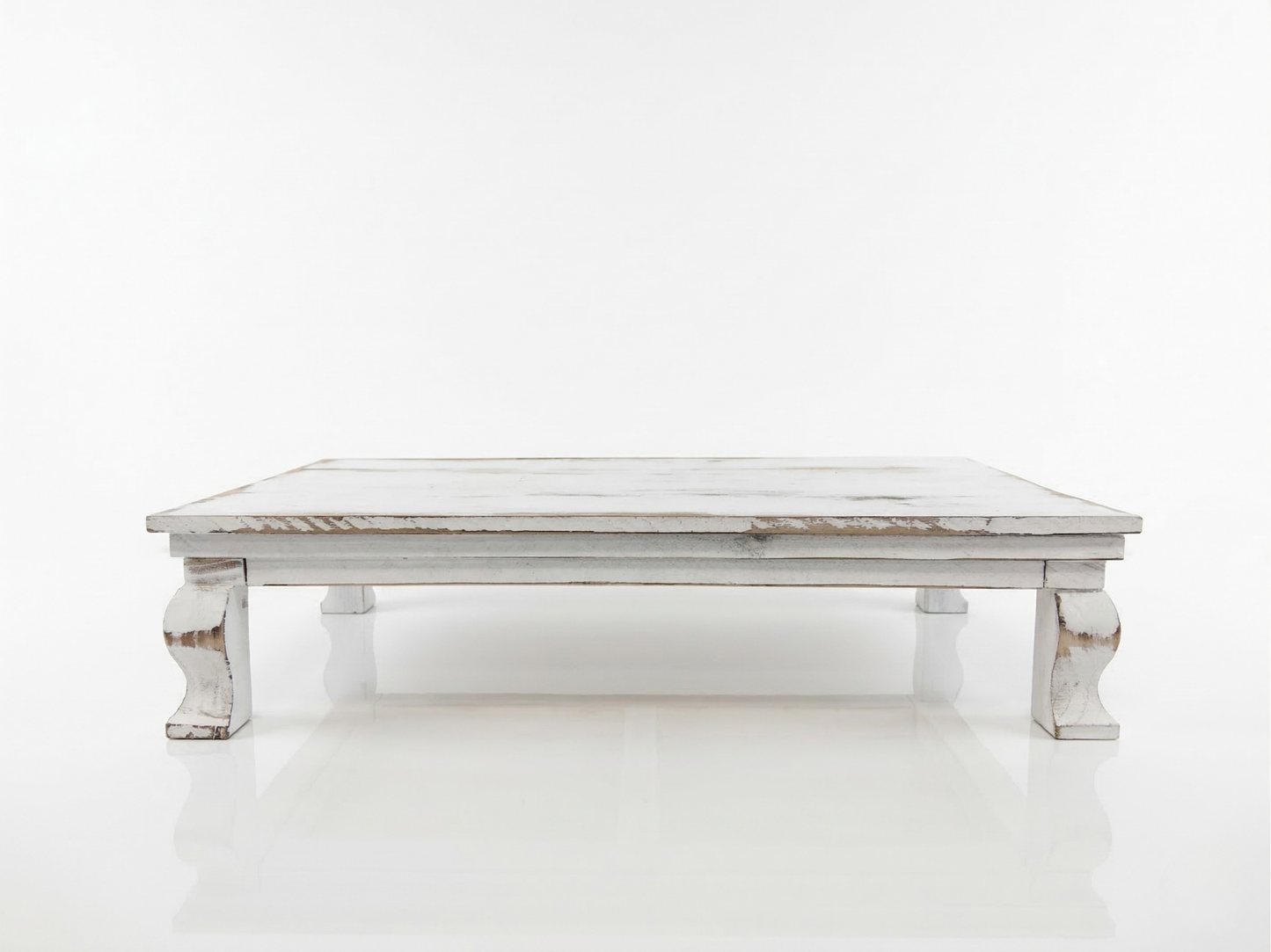 Whitewashed Wood Riser - Large