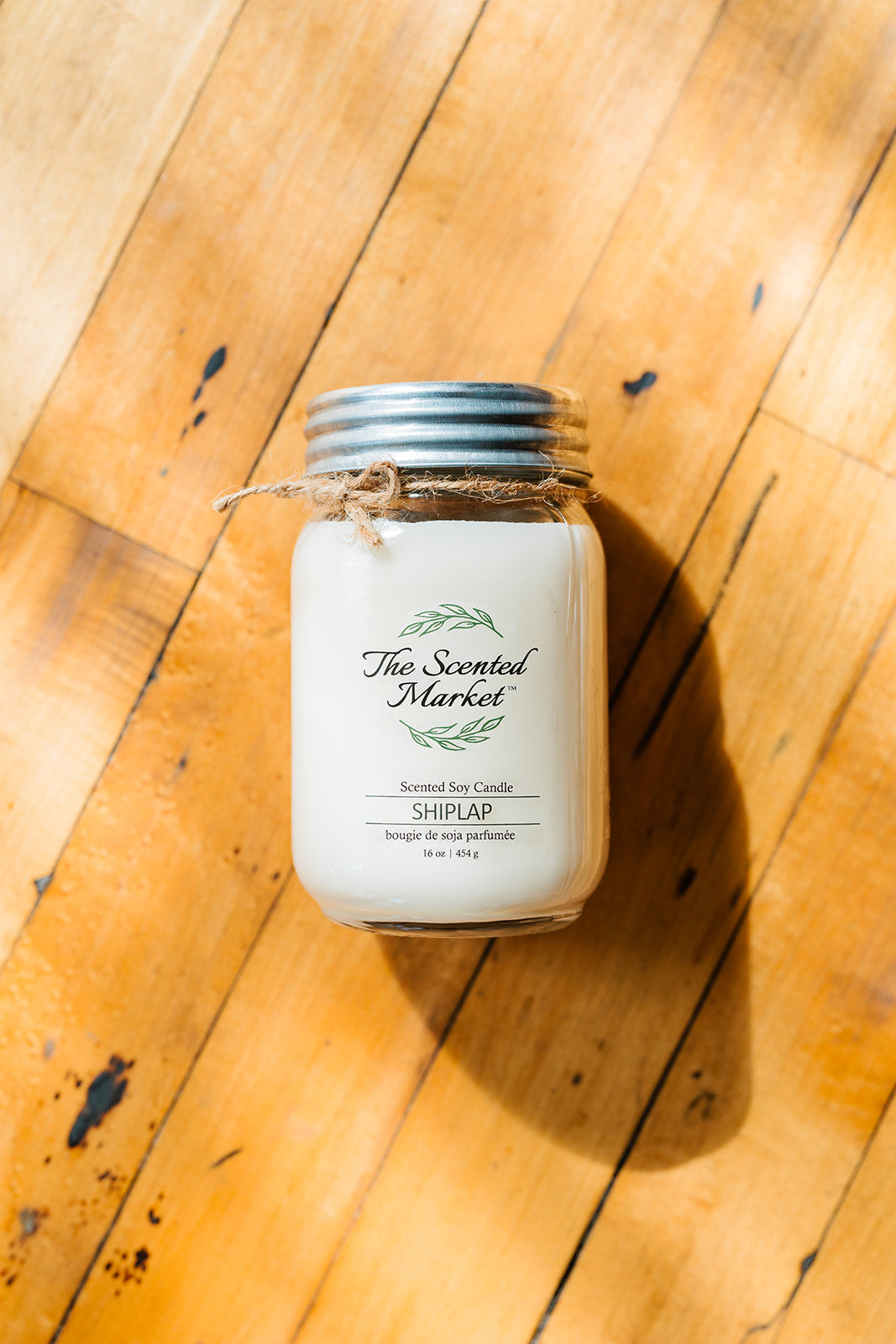 SHIPLAP Soy Wax Candle 16 oz - The Scented Market Candles