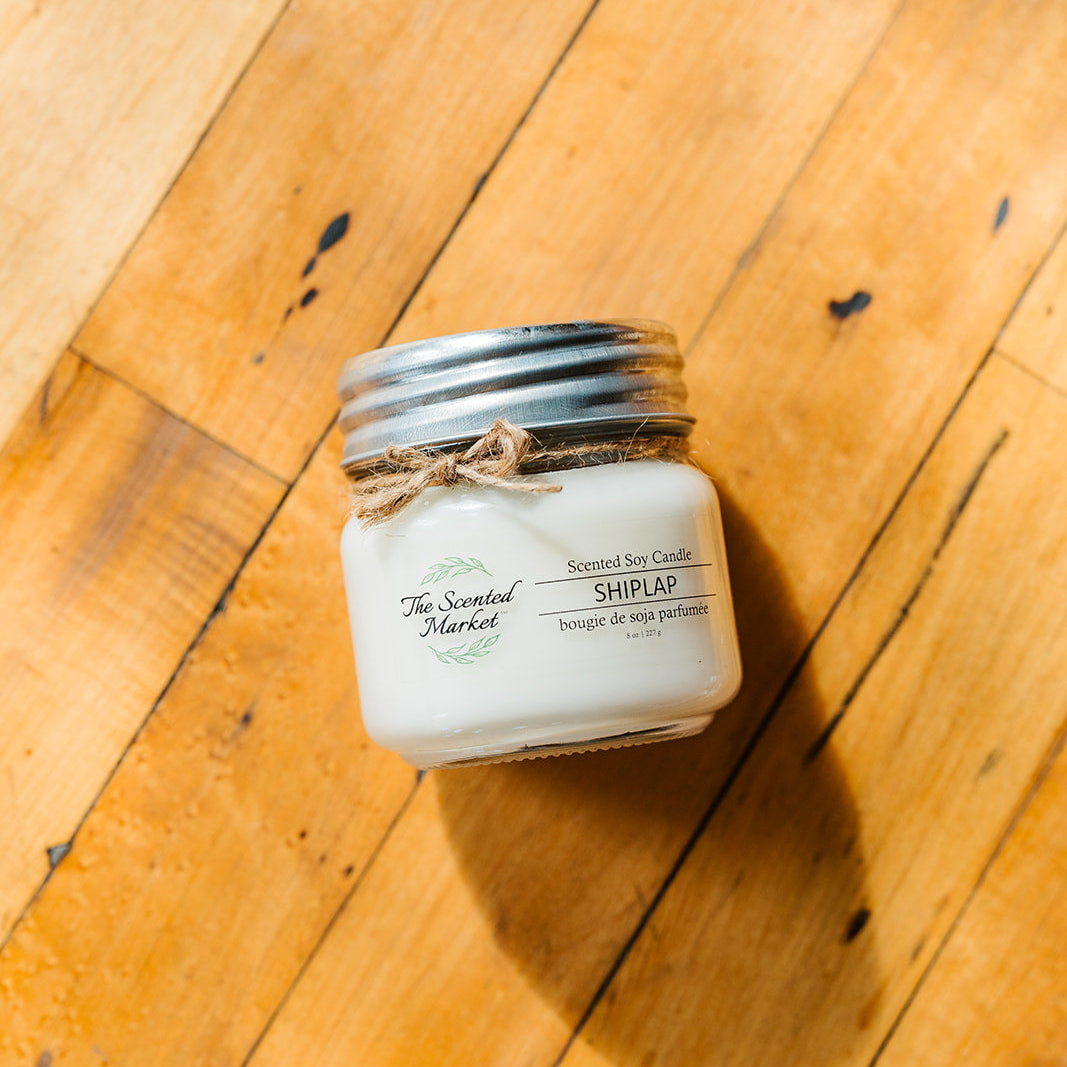 SHIPLAP Soy Wax Candle 8 oz - The Scented Market Candles