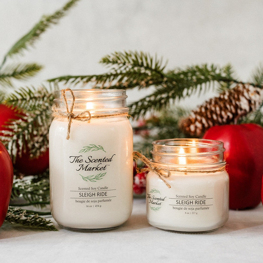 SLEIGH RIDE Soy Wax Candle 16 oz - The Scented Market