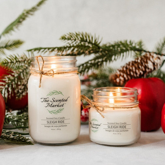 SLEIGH RIDE Soy Wax Candle 8 oz - The Scented Market