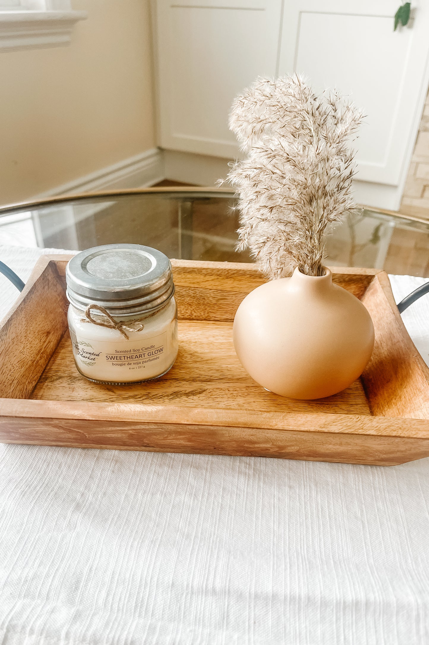 Shorty Tan Vase – Modern Minimalist Decorative Vase for Home Décor - The Scented Market Vases