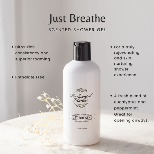 Shower Gel - Just Breathe - The Scented Market  Bath & Body
