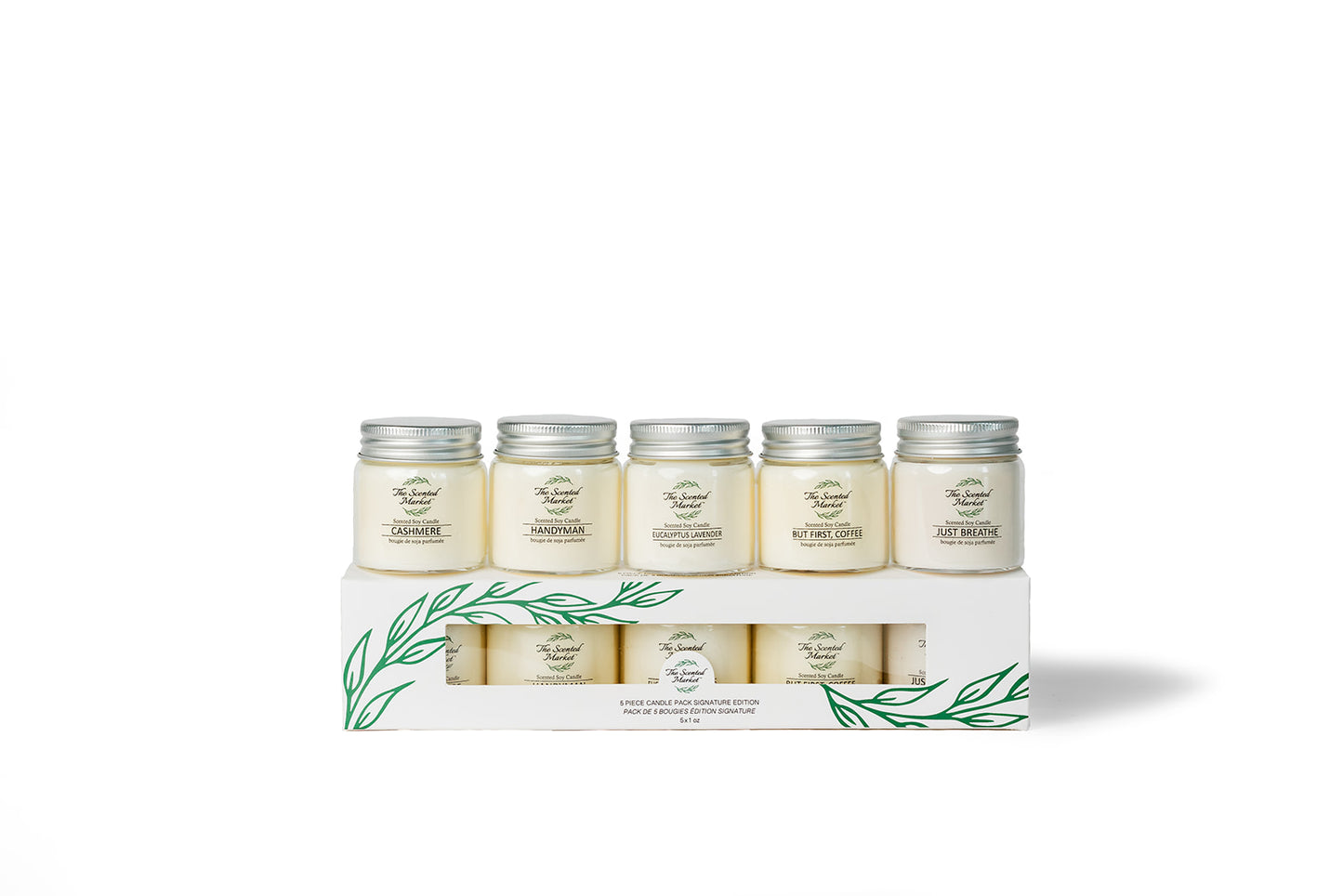 Signature Candle Sample 5-Pack – Best-Selling Scents, Clean Soy Wax - The Scented Market