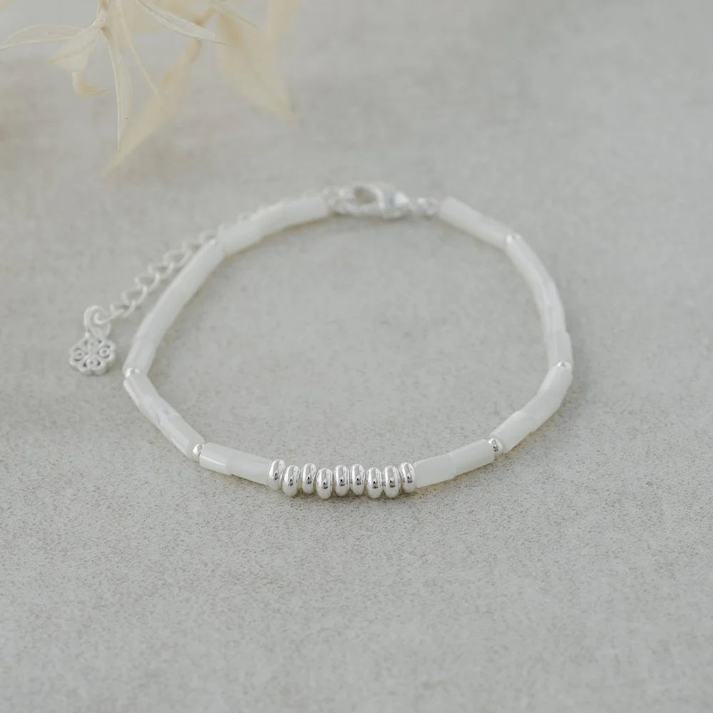 Silver Beaded Bracelet - The Scented Market Bracelets
