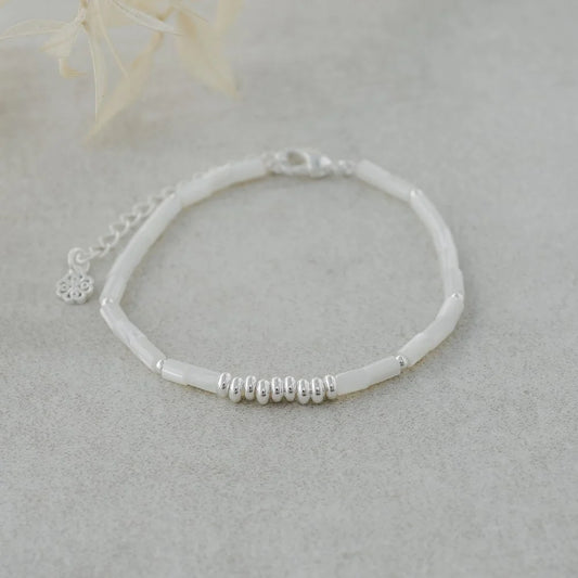Silver Beaded Bracelet - The Scented Market  Bracelets