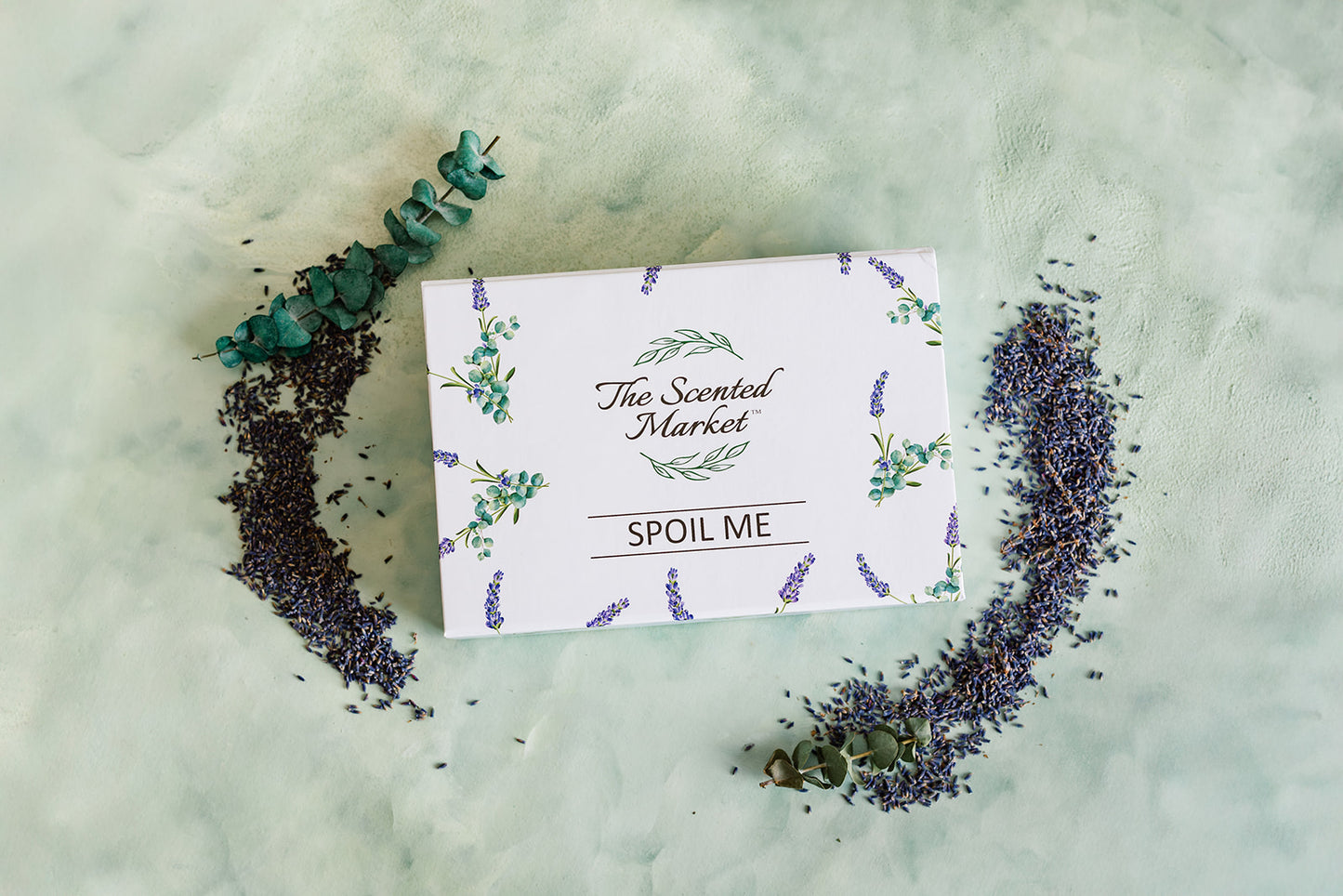 Spoil Me Gift Box – Scented Soy Candles & Luxurious Body Care in Eucalyptus Lavender - The Scented Market Gift Giving