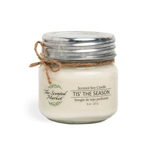 TIS' THE SEASON Soy Wax Candle 8 oz - The Scented Market