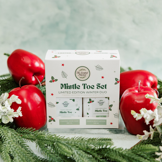 The Mistletoe Gift Set - Foaming Hand Soap + Body Lotion Duo - The Scented Market Bath & Body Gift Sets