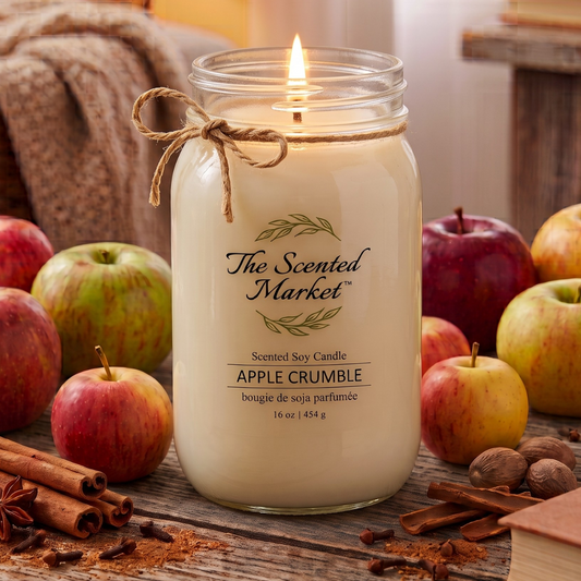 APPLE CRUMBLE Soy Wax Candle 16 oz