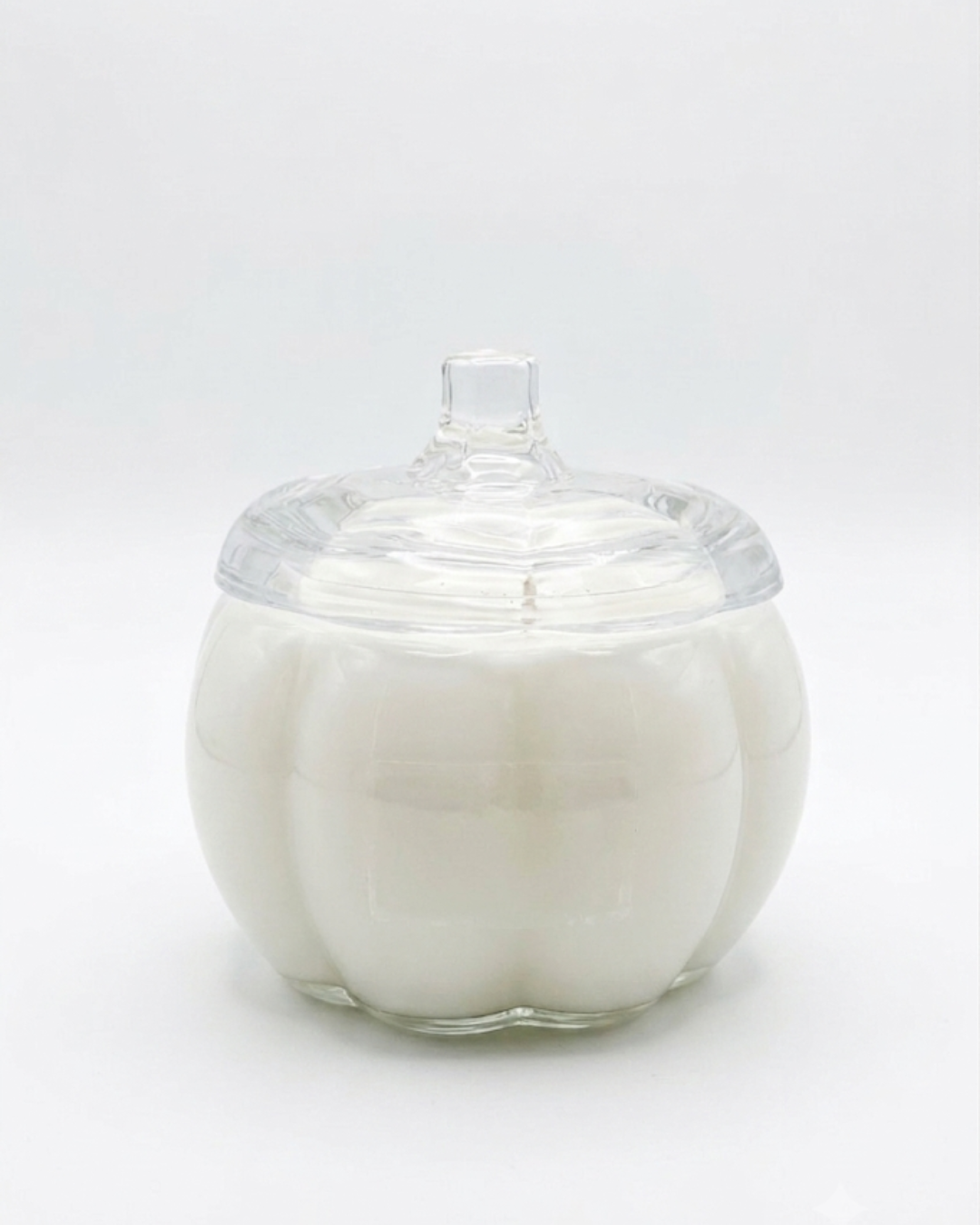 Glass Pumpkin Soy Candle | Pumpkin Spice Cake Scent | 2 Wick Fall Candle | Autumn Home Décor