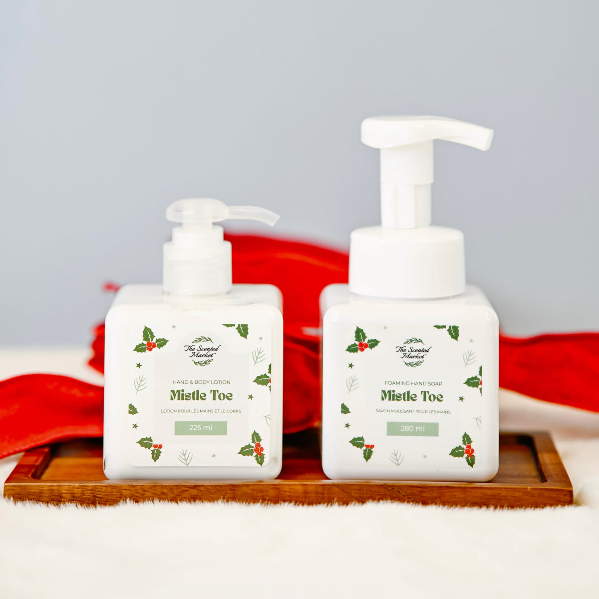 The Mistletoe Gift Set - Foaming Hand Soap + Body Lotion Duo - The Scented Market Bath & Body Gift Sets