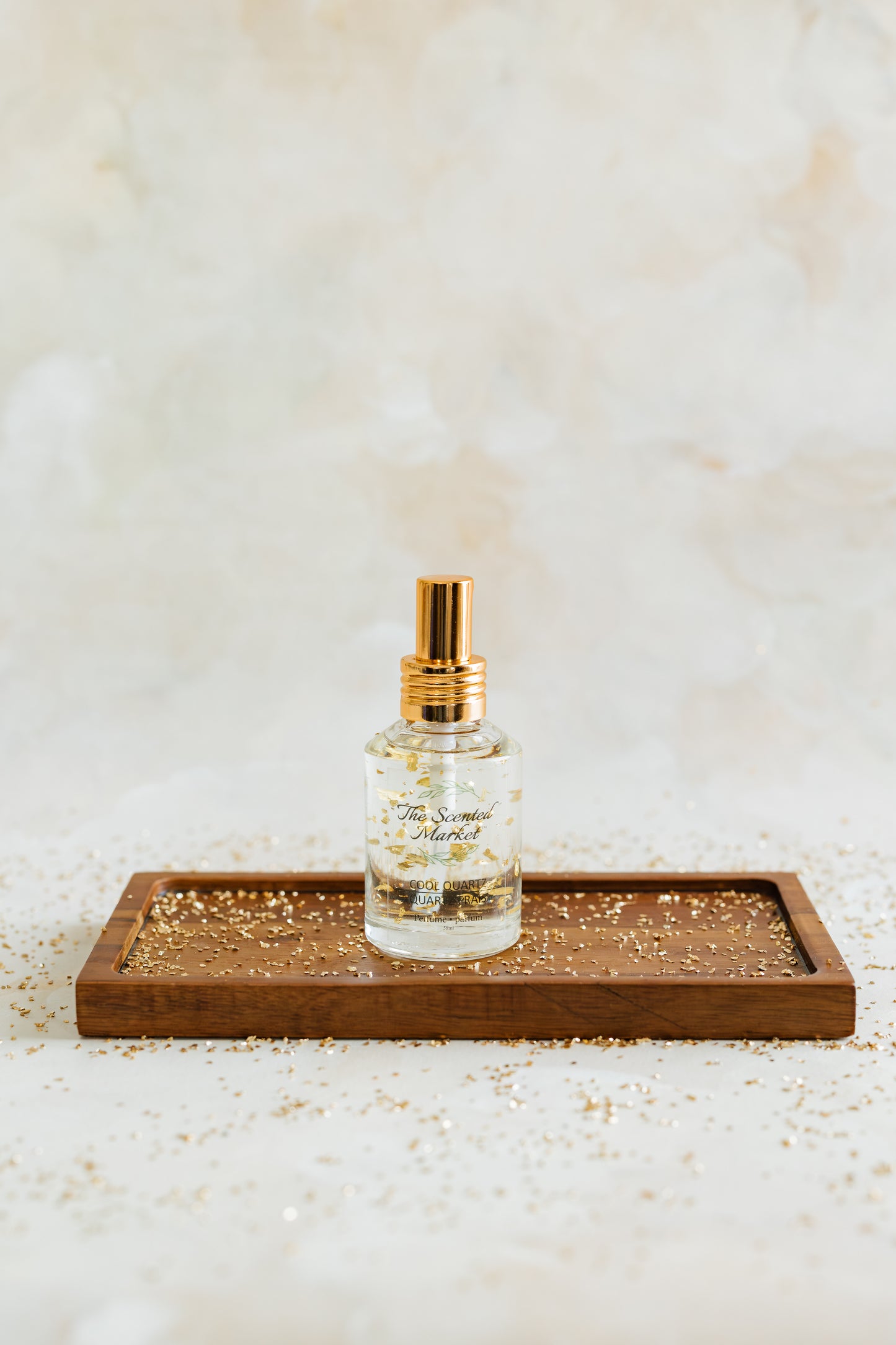 Travel Size Cool Quartz Luxury Perfume – Warm, Deep & Passionate Scent with Gold Leaf Flecks - The Scented Market Perfume & Cologne