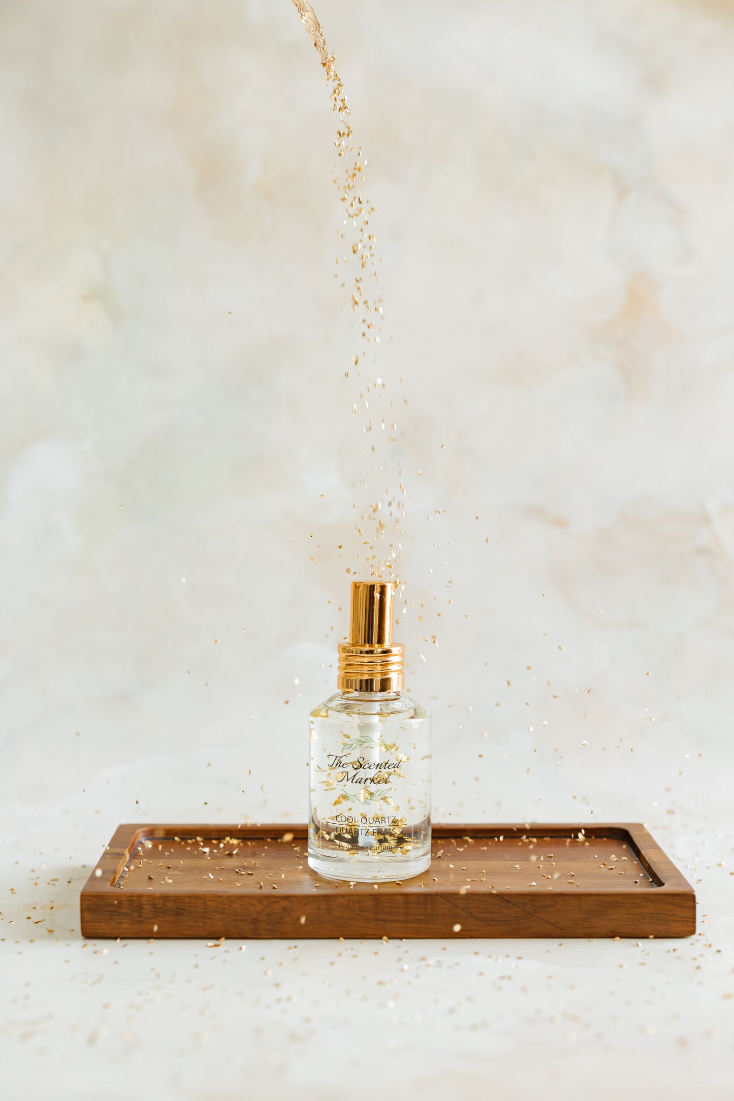 Travel Size Cool Quartz Luxury Perfume – Warm, Deep & Passionate Scent with Gold Leaf Flecks - The Scented Market Perfume & Cologne