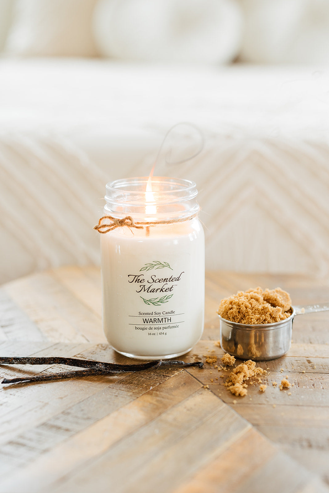 WARMTH Soy Wax Candle 16 oz - The Scented Market Candles