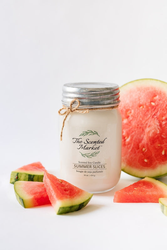WATERMELON Soy Wax Candle 16 oz - The Scented Market  Candles
