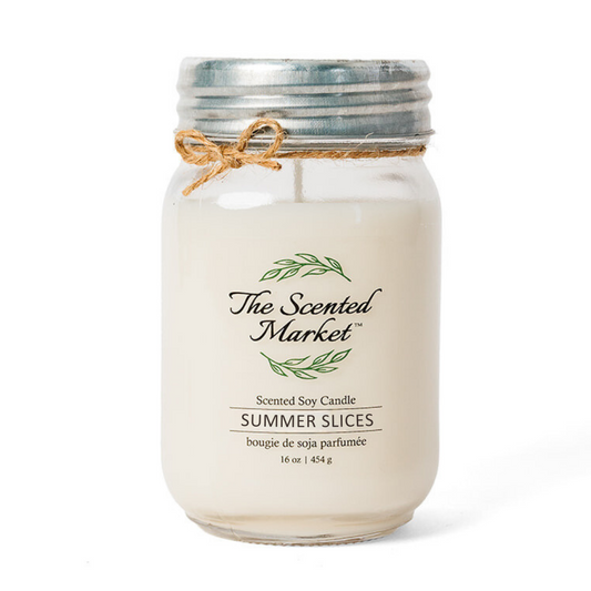 WATERMELON Soy Wax Candle 16 oz - The Scented Market Candles
