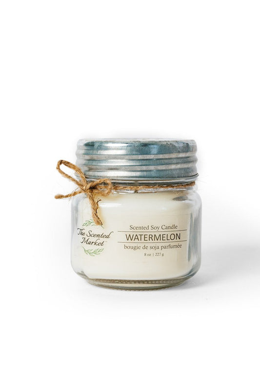 WATERMELON Soy Wax Candle 8 oz - The Scented Market  Candles