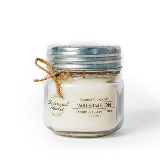 WATERMELON Soy Wax Candle 8 oz - The Scented Market Candles