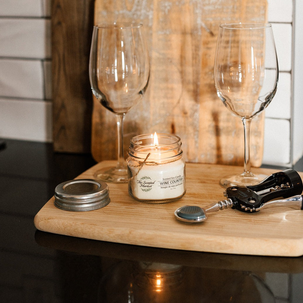 WINE COUNTRY Soy Wax Candle 8oz - The Scented Market Candles