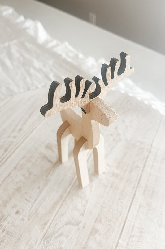 Wooden Reindeer - The Scented Market