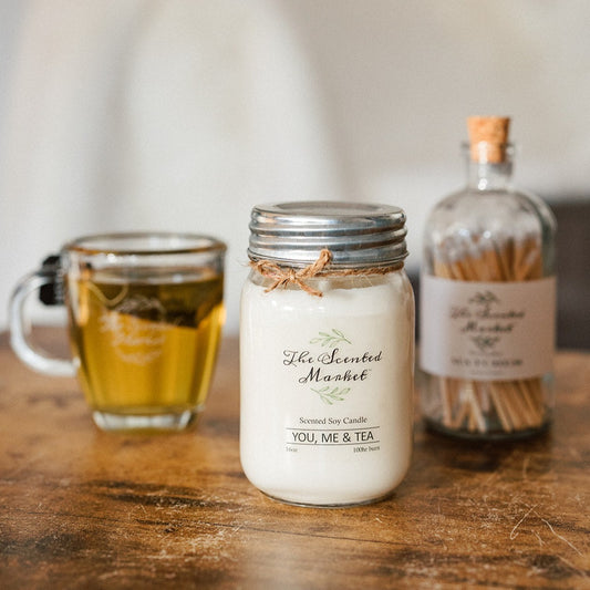 YOU, ME & TEA Soy Wax Candle 16 oz - The Scented Market Candles