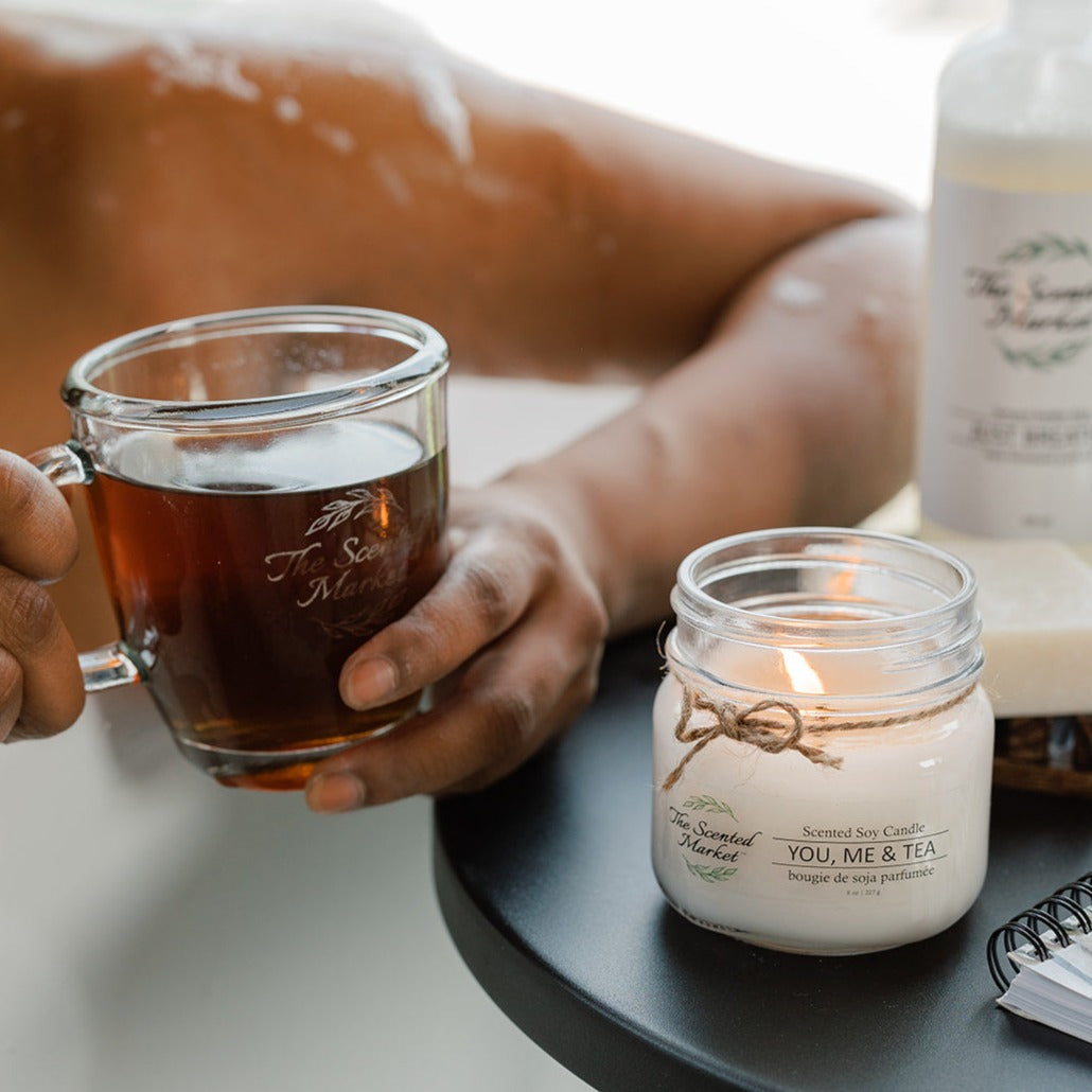 YOU, ME & TEA Soy Wax Candle 8 oz - The Scented Market Candles