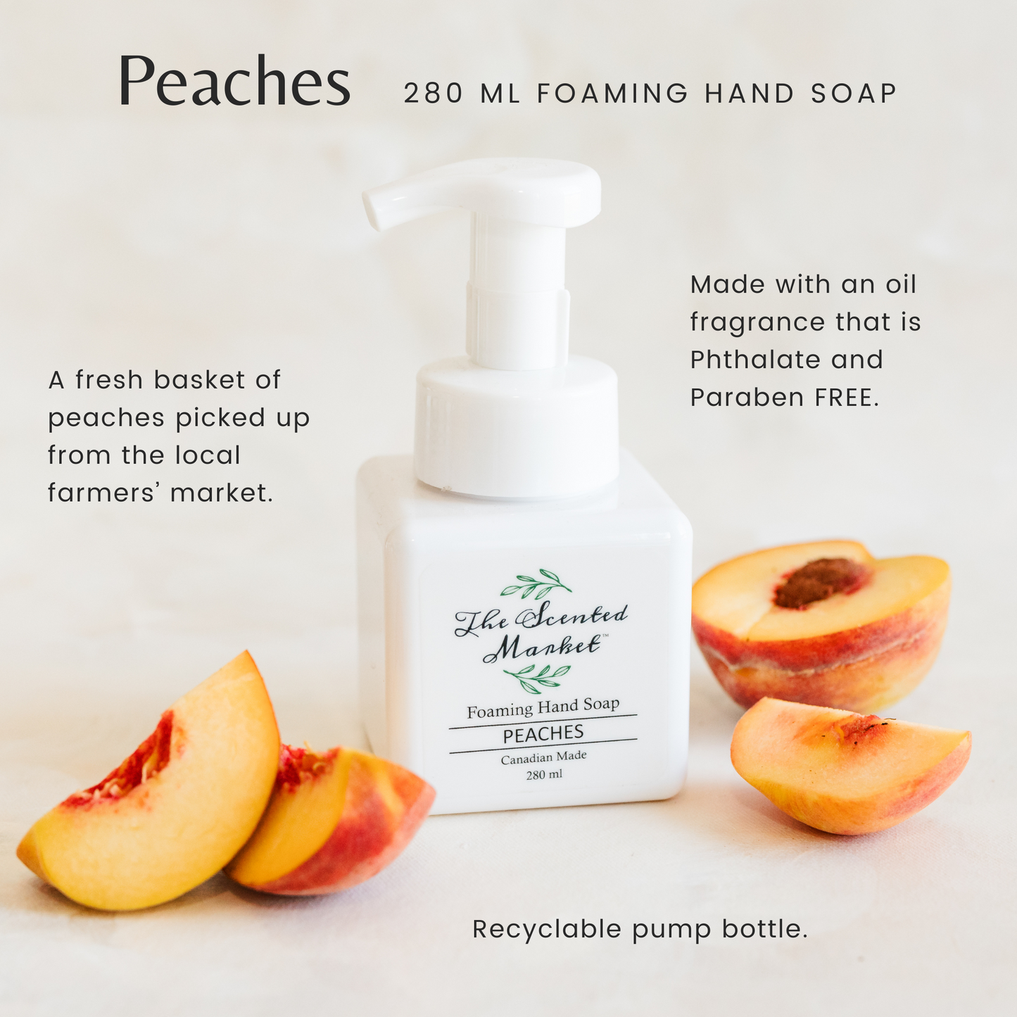 PEACHES Foaming Hand Soap - The Scented Market