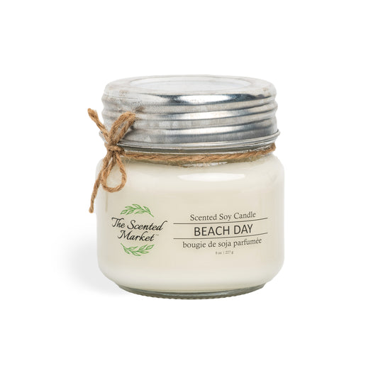 BEACH DAY Soy Wax Candle 8 oz - The Scented Market Candles