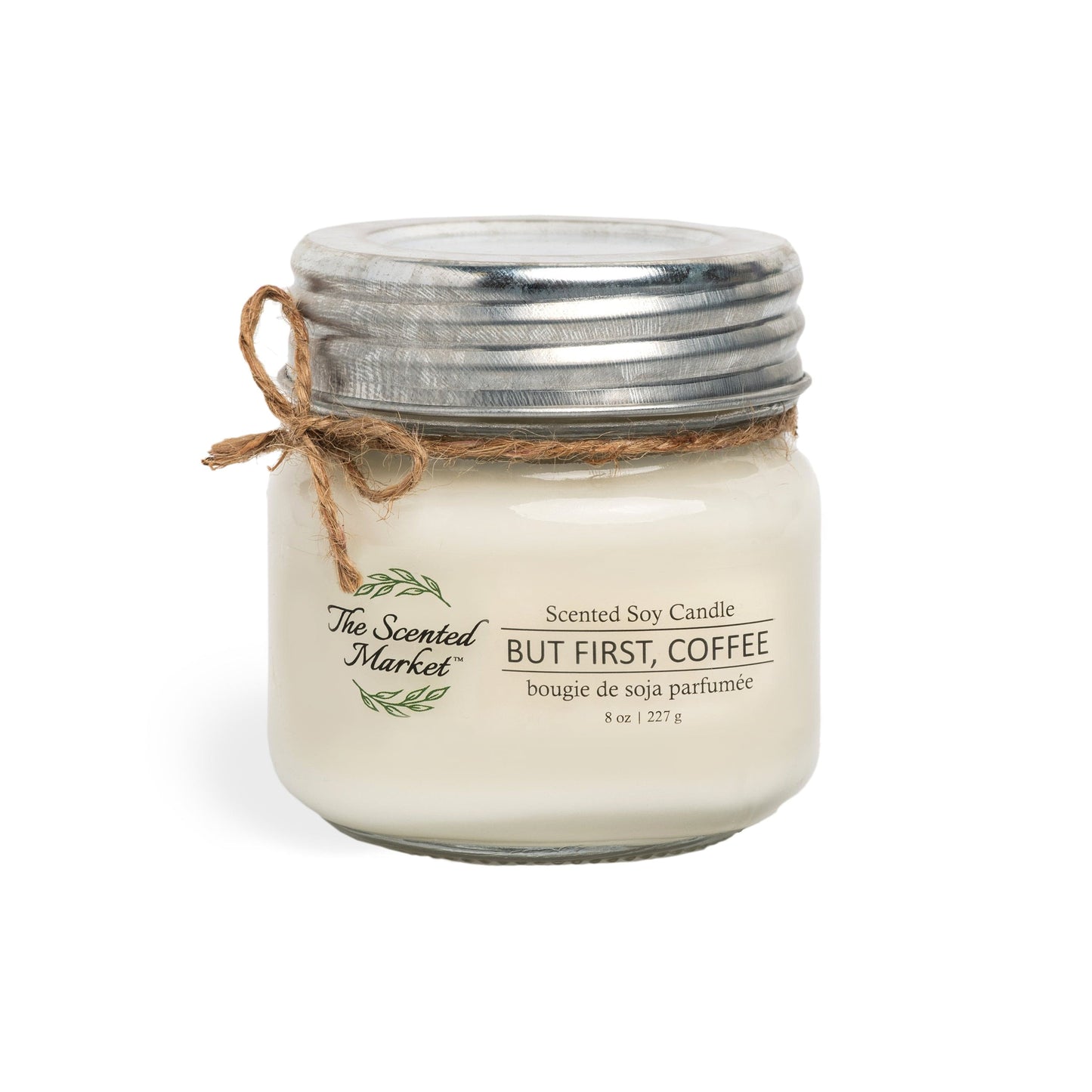 BUT FIRST, COFFEE Soy Wax Candle 8 oz - The Scented Market Candles