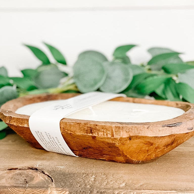 Brown Oval Dough Bowl - SUMMER NIGHTS - The Scented Market Candles