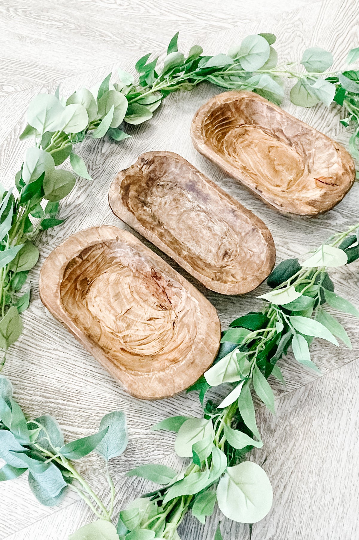 Brown Wood Small Decorative Dough Bowl - Decor - The Scented Market Decorative Bowls