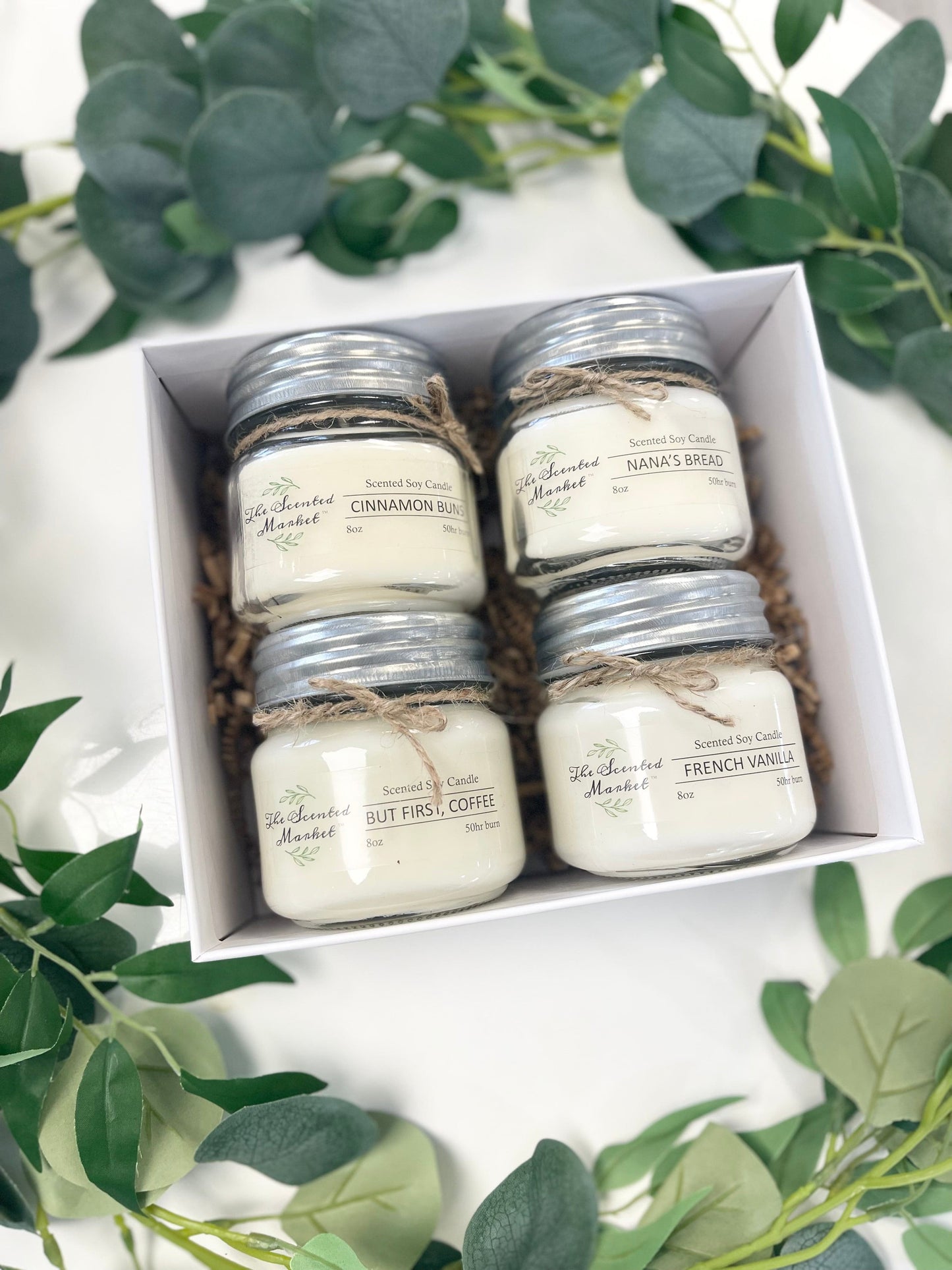 Candle Time Gift Box – 4 Scented Soy Candles - The Scented Market Candles