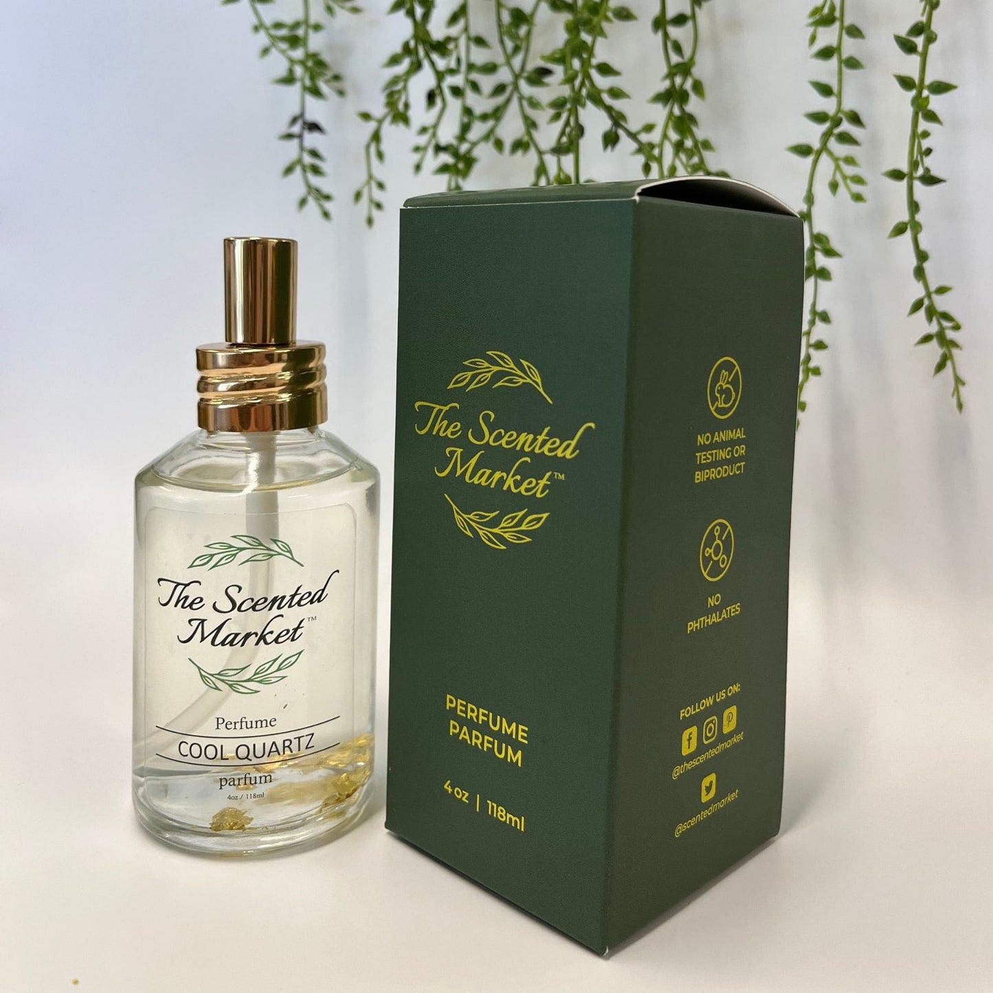 Cool Quartz Luxury Perfume – Warm, Deep & Passionate Scent with Gold Leaf Flecks - The Scented Market Perfume & Cologne