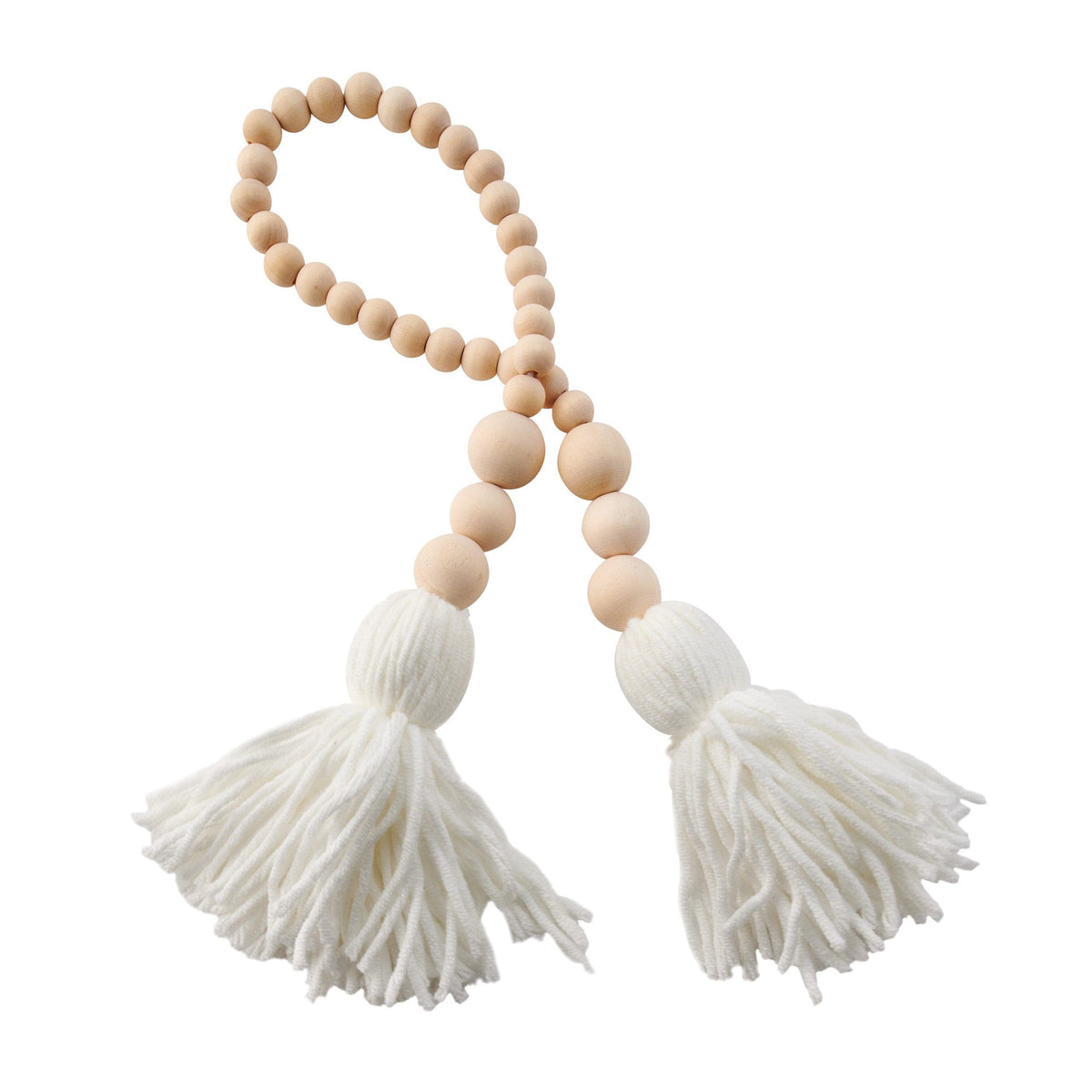 Decor Beads - White Double Tassel - The Scented Market Decor