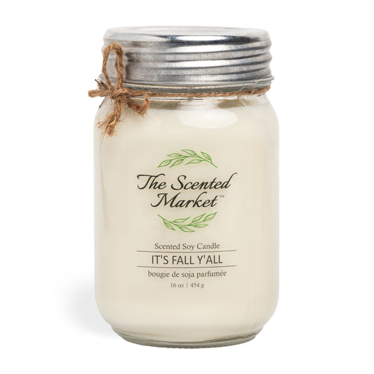 IT'S FALL Y'ALL  Soy Wax Candle 16 oz - The Scented Market  Candles