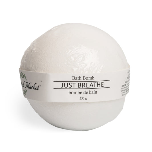JUST BREATHE Bath Bomb - The Scented Market  Bath Additives