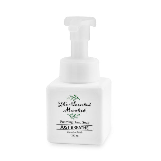 JUST BREATHE Foaming Hand Soap – Refreshing & Uplifting Cleanser - The Scented Market  Liquid Hand Soap