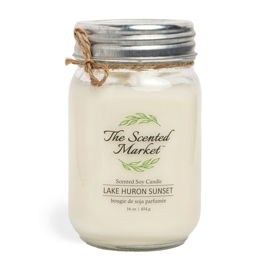 LAKE HURON SUNSET Soy Wax Candle 16 oz - The Scented Market  Candles