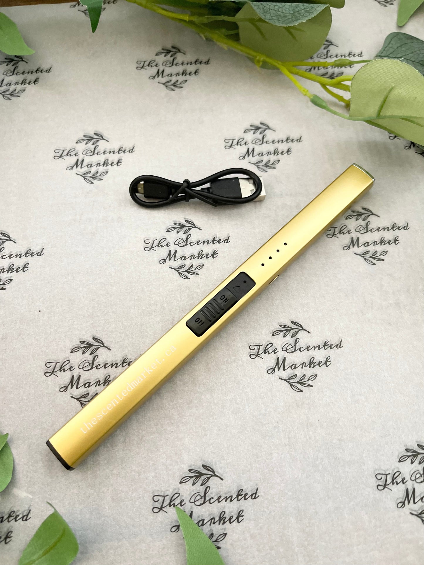 LIGHTER - USB Rechargeable Gold - The Scented Market Lighters & Matches