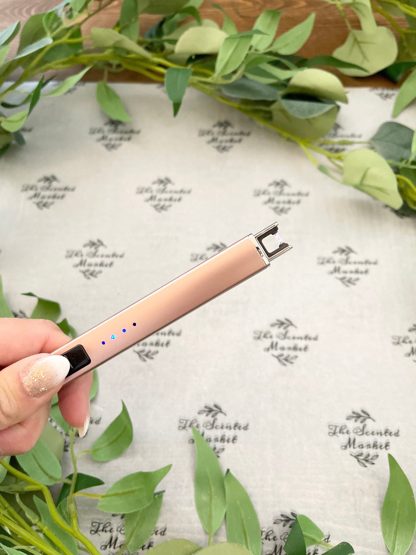 LIGHTER - USB Rechargeable Rose Gold - The Scented Market Lighters & Matches