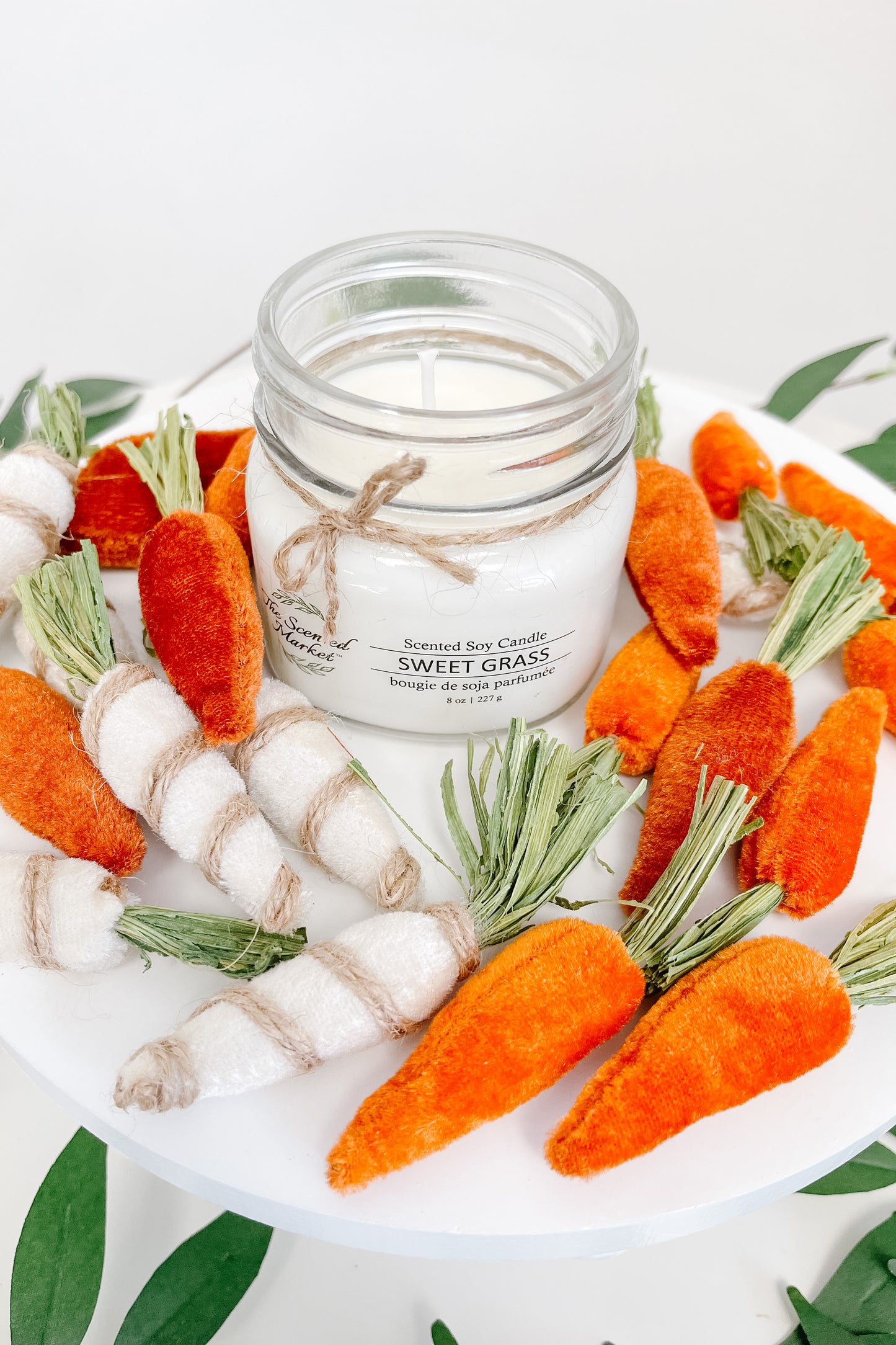 Mini Fabric Carrots - Set of 12 - The Scented Market Seasonal & Holiday Decorations