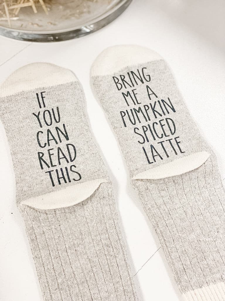 Socks - Bring me a Pumpkin Spice Latte - The Scented Market Socks