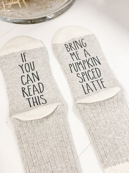 Socks - Bring me a Pumpkin Spice Latte - The Scented Market  Socks