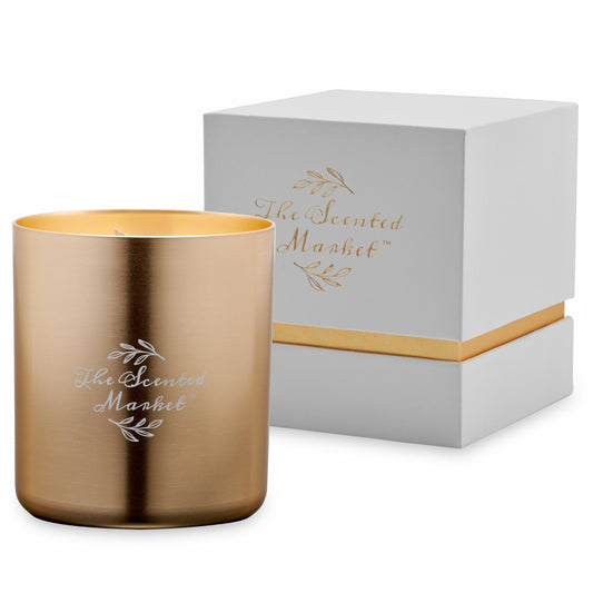 TEAKWOOD ESCAPE - Wood Wick Candle 10 oz - The Scented Market Candles