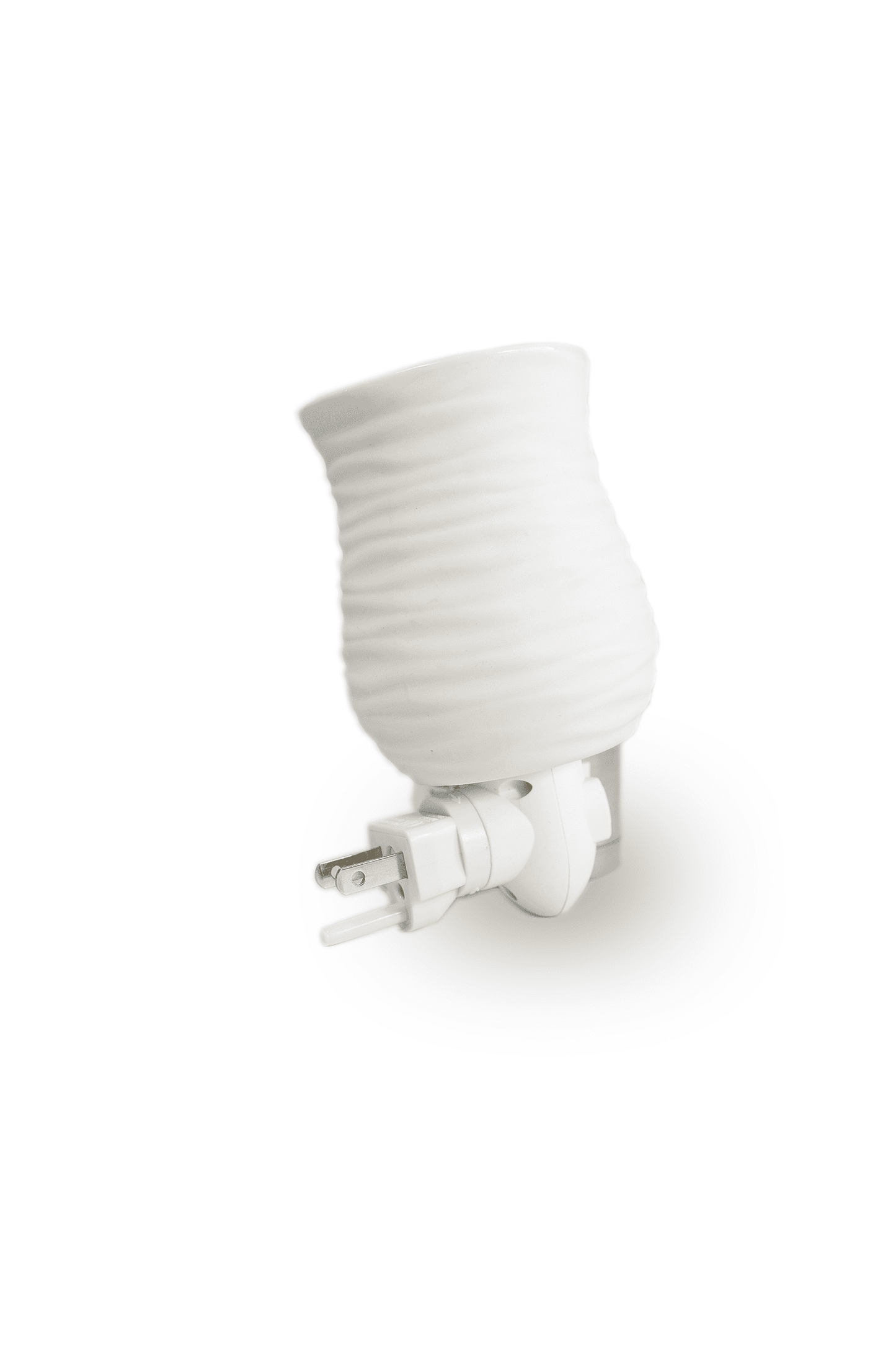 Wax Melter / Warmer Plug IN - Matte White Swirl - The Scented Market Home Fragrance Accessories