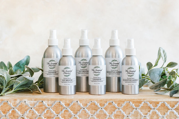 Scented Room Spray all lined up