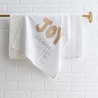Joy Peace Love Tea Towel Set of 3