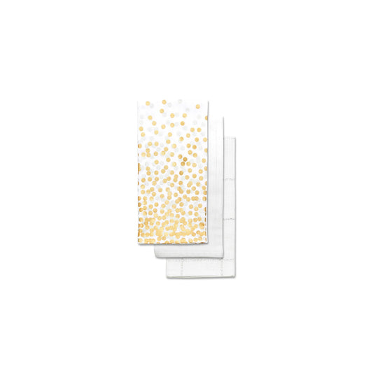 Metallic Confetti Tea Towel Set of 3