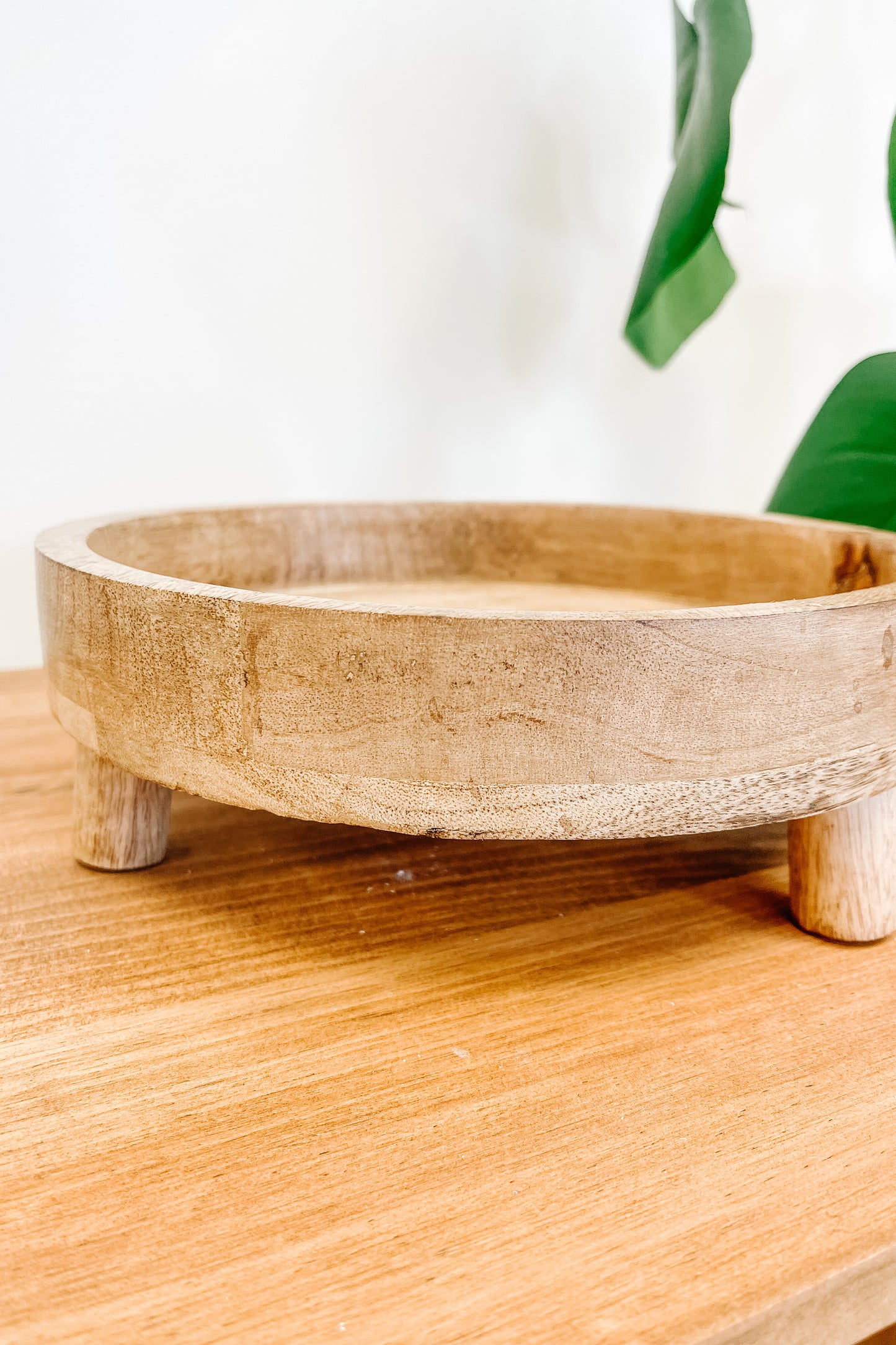 Circle Wood Tray